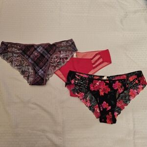 PINK Victoria's Secret Strappy Bikini Panty Bundle | Size XL | 3 Pair